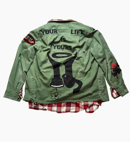 Elleaven Military Button Up