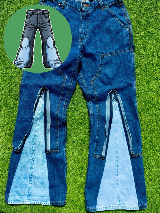 11 I.D. - Carhartt Front Flare Double Knee Jeans